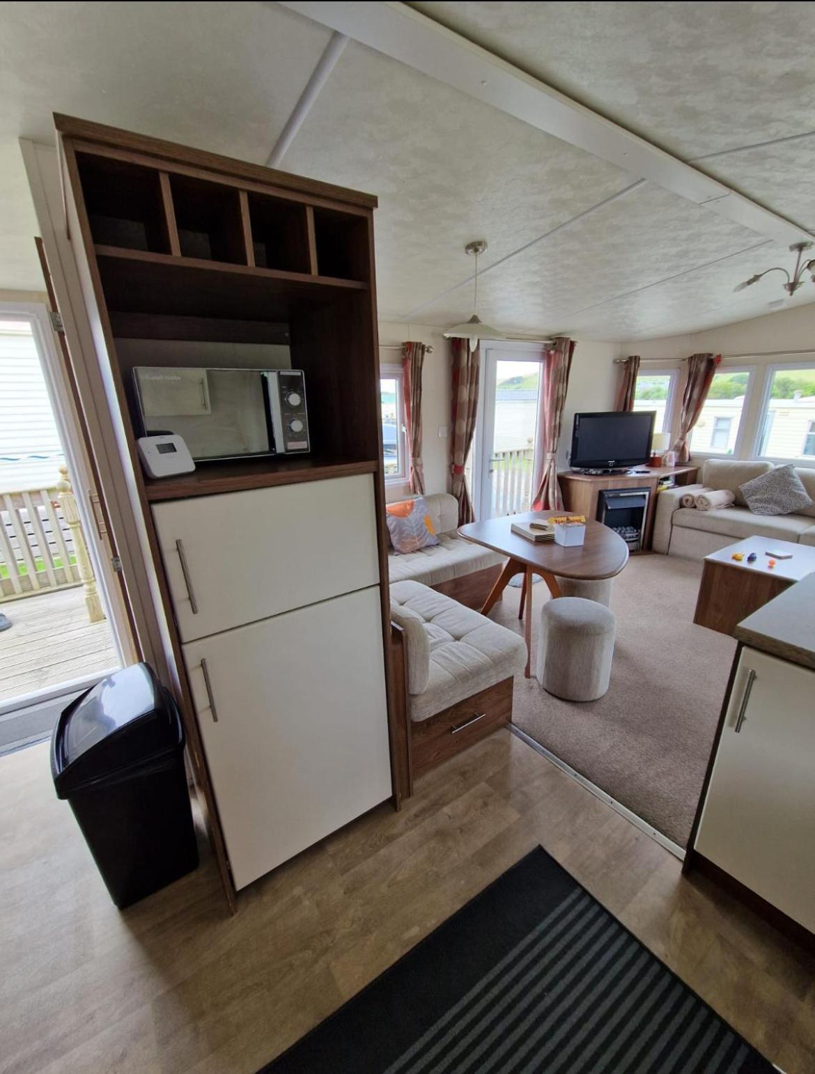 Modern 2017 Model Delta Sienna Static Caravan In Clarach Bay Aberystwyth