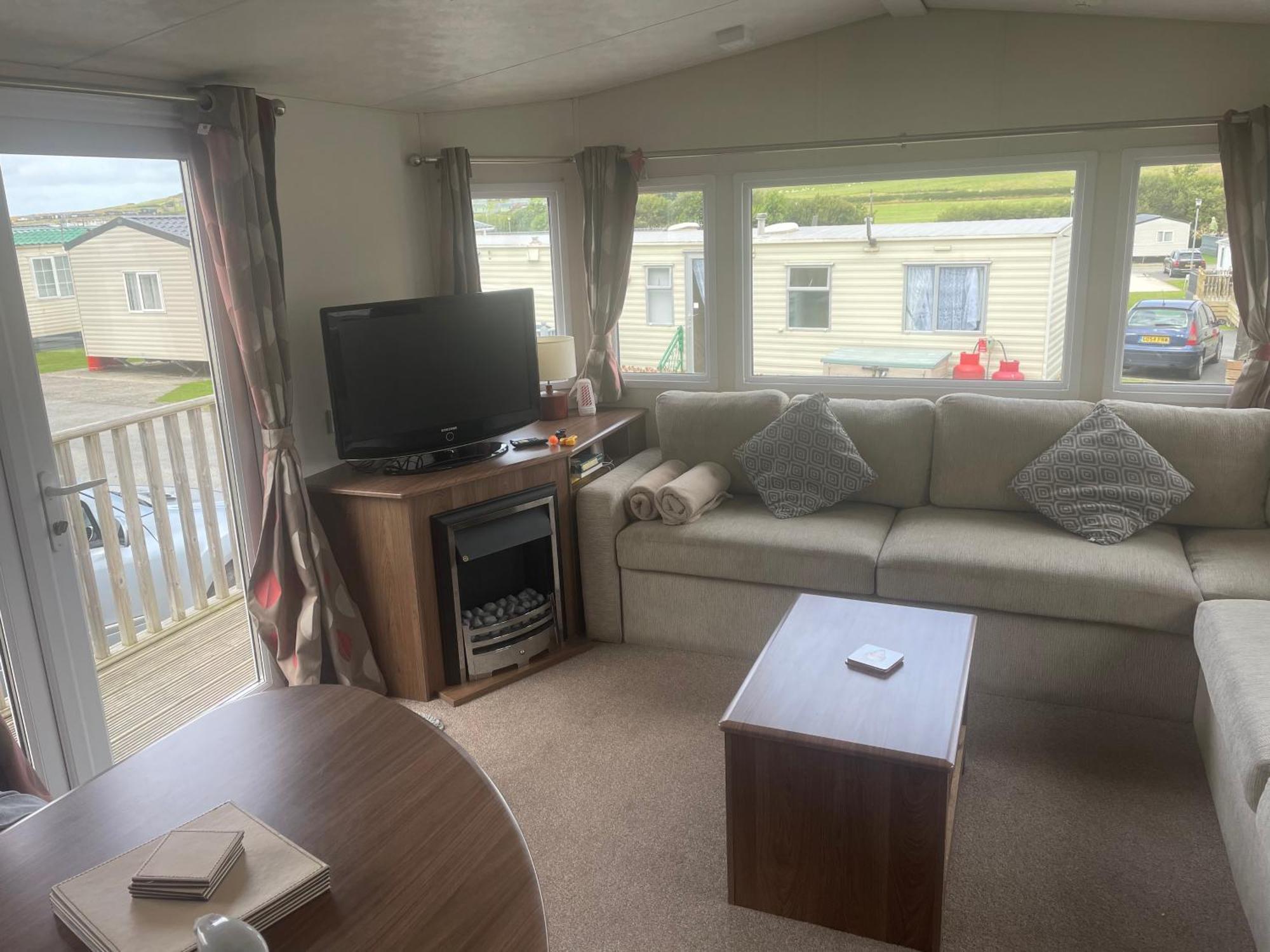 Modern 2017 Model Delta Sienna Static Caravan In Clarach Bay * Aberystwyth